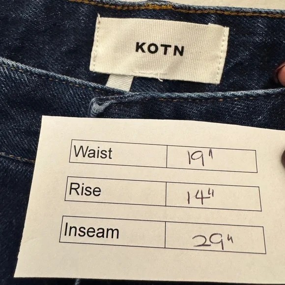 KOTN High Rise Straight Leg Jeans - Picture 6 of 6